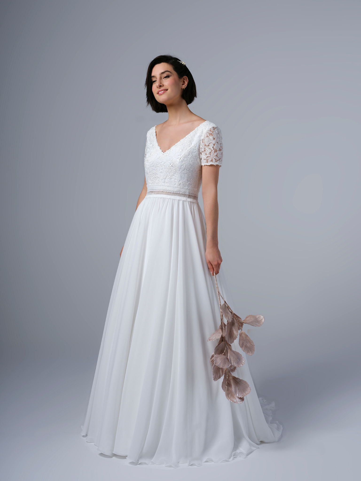 robe de mariée manche courtes