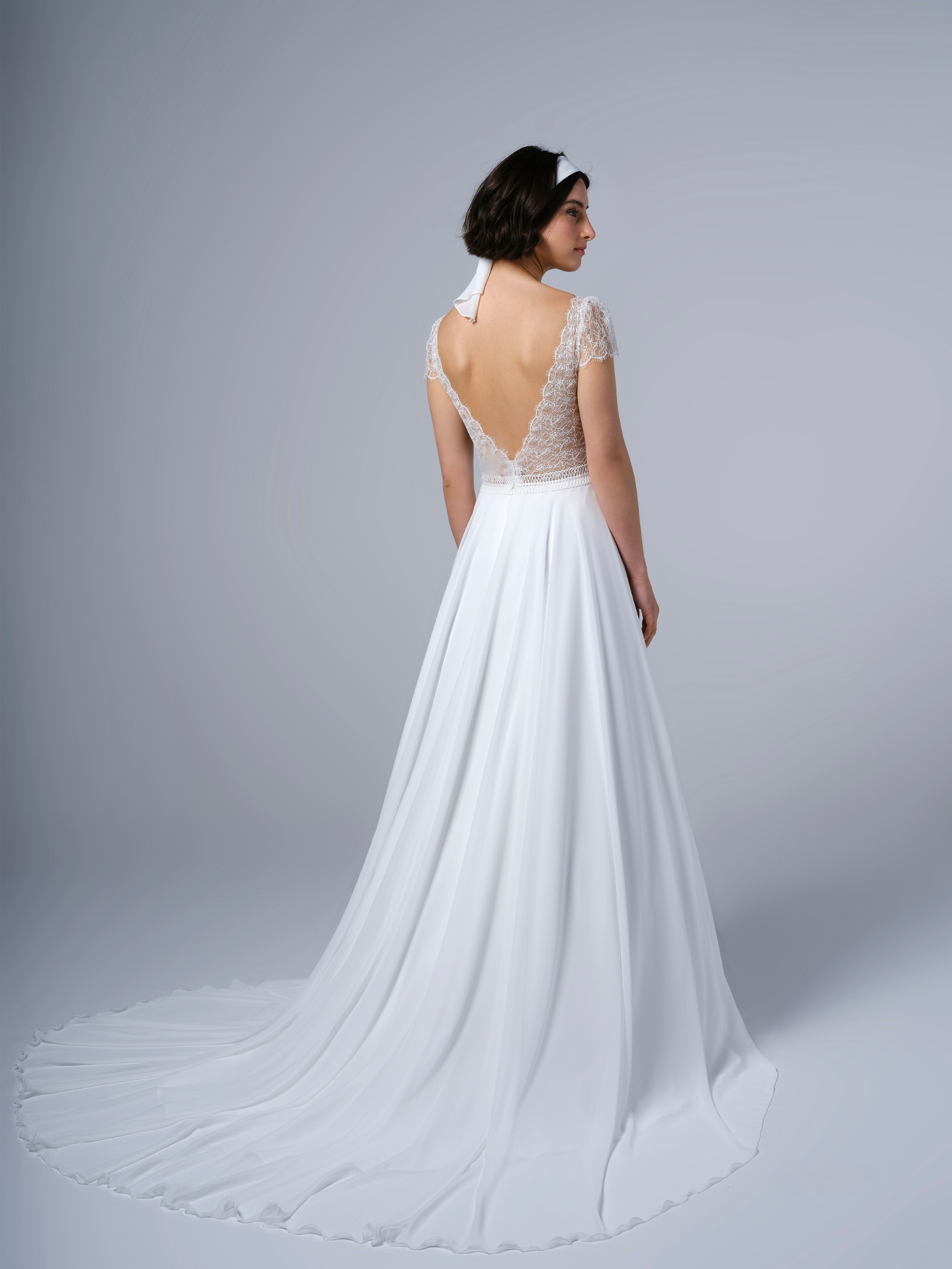 robe de mariée longue dos nu