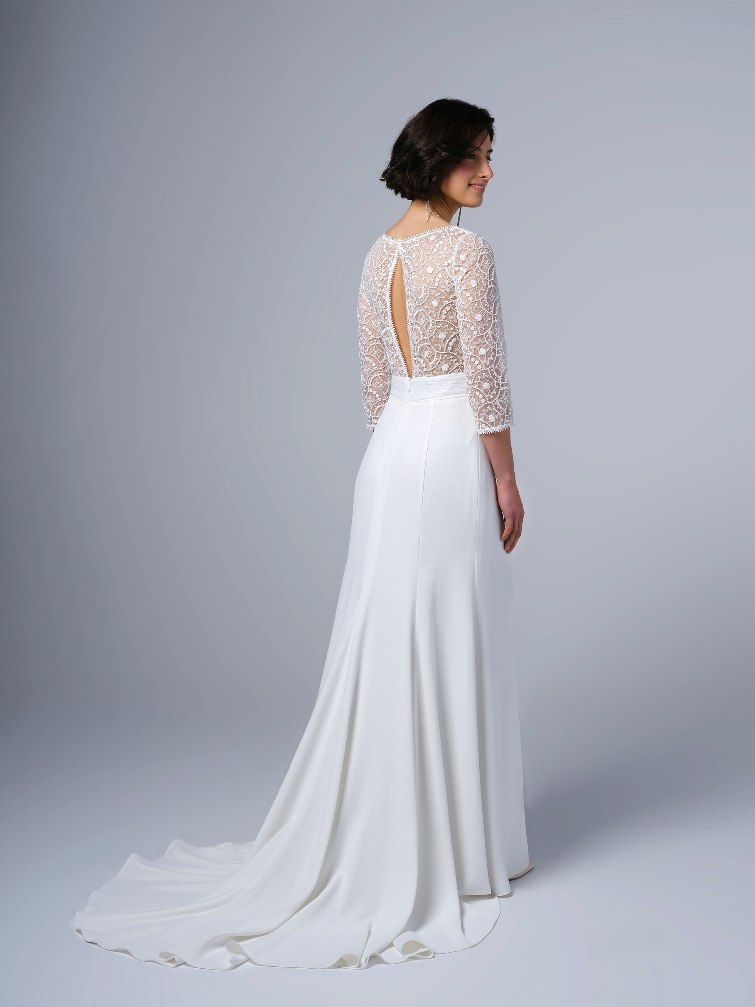 robe de mariée manches dentelle